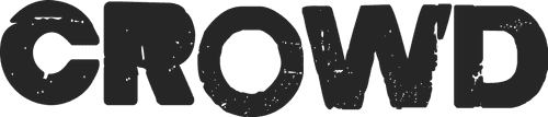 Crowd logo white